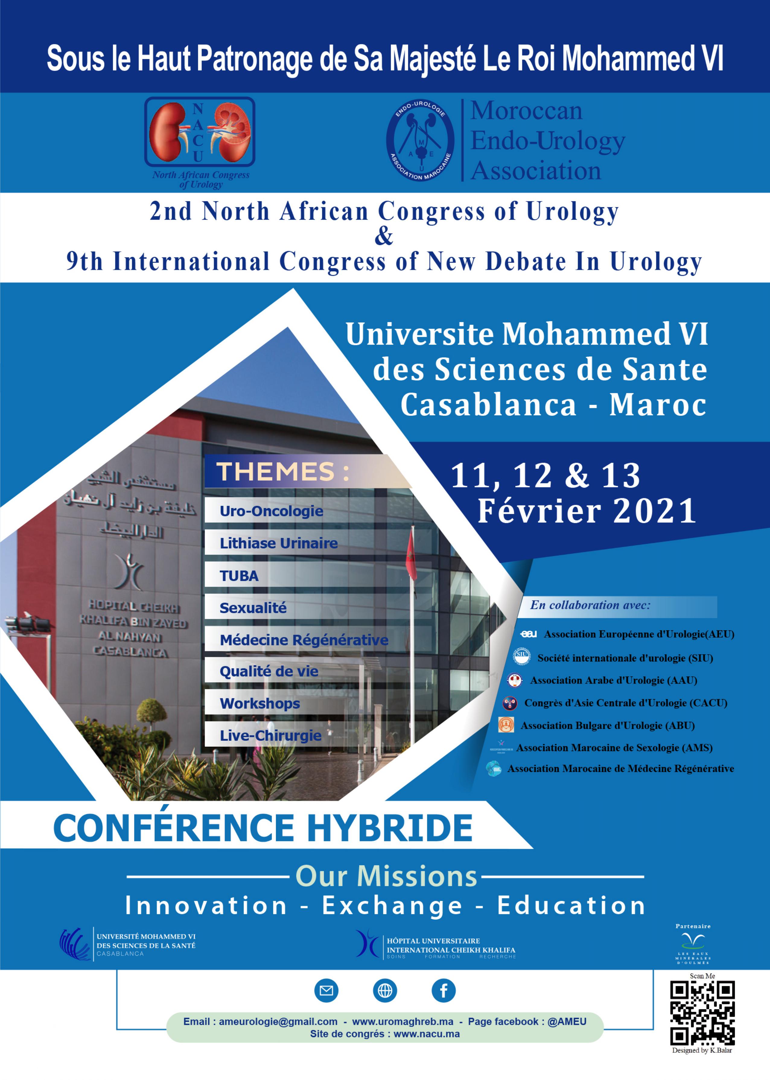 2EME CONGRES NORD-AFRICAIN D'UROLOGIE ; ENDO-UROLOGIE : DEFIS ET ACTUALITES