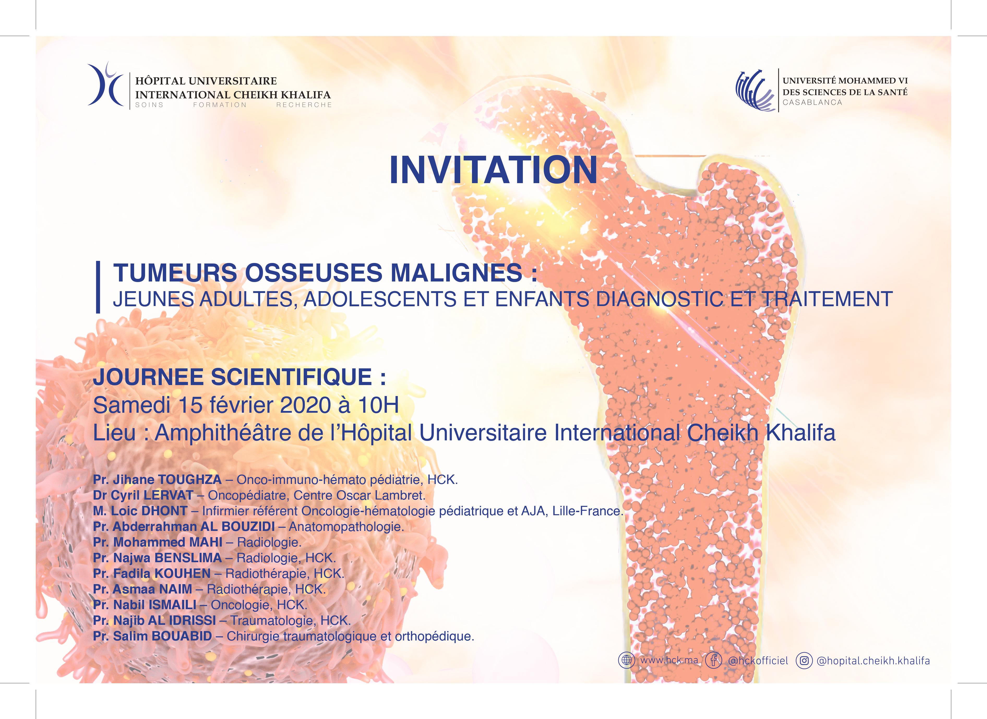 TUMEURS OSSEUSES MALIGNES : JEUNES ADULTES, ADOLESCENTS ET ENFANTS DIAGNOSTIC ET TRAITEMENT