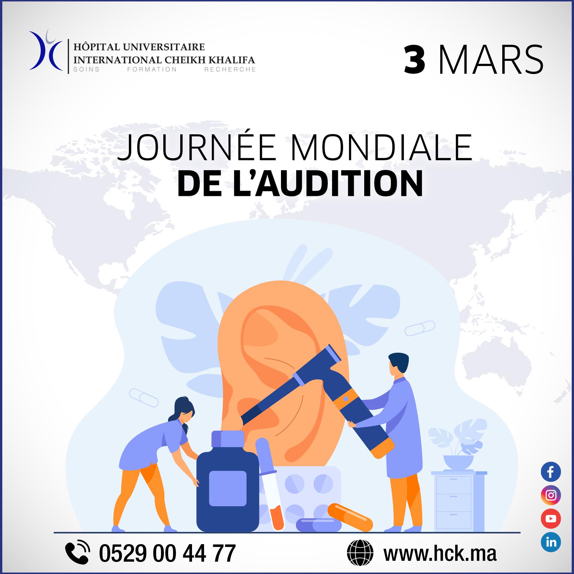 03 MARS : JOURNÉE MONDIALE DE L'AUDITION