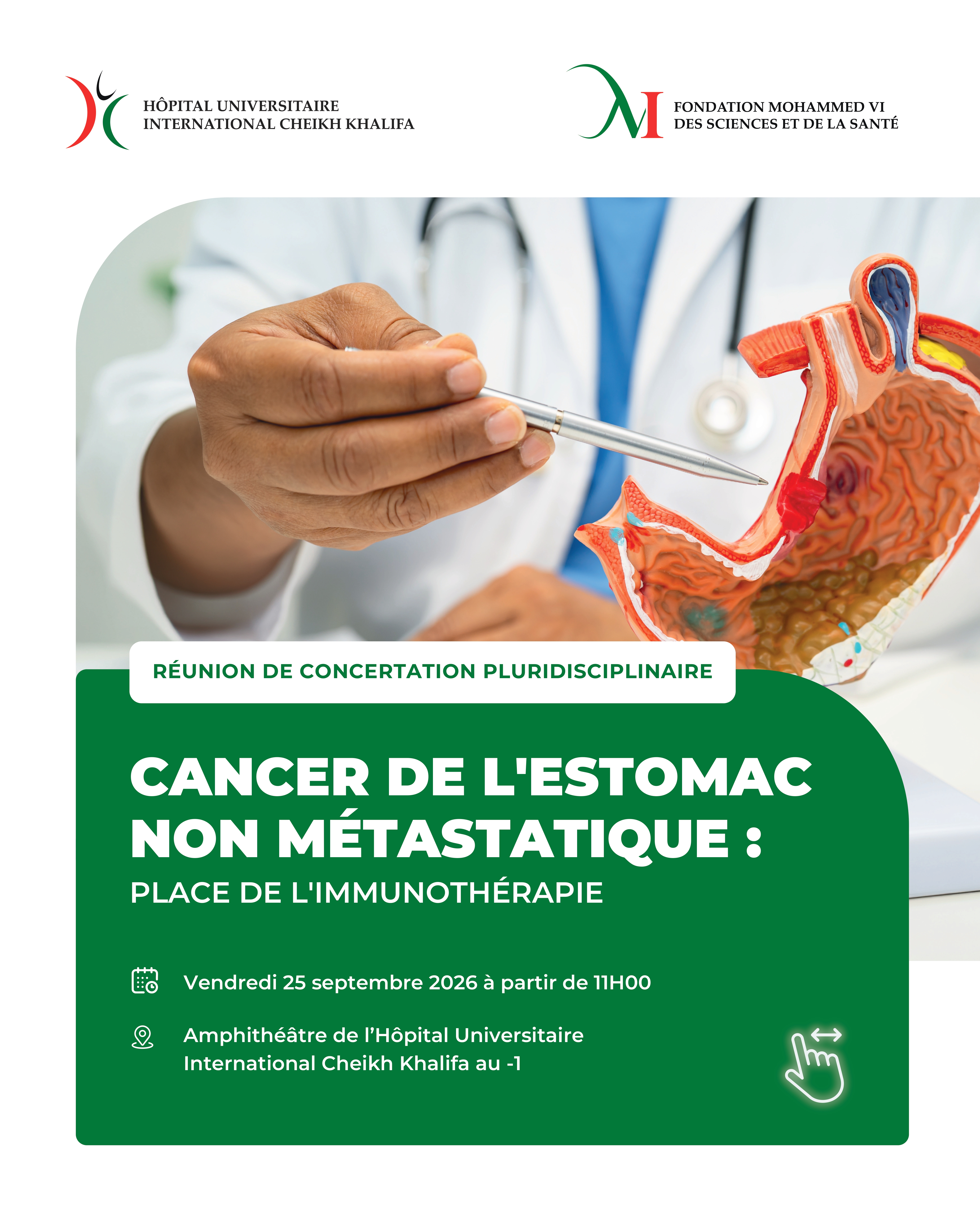 RÉUNION DE CONCERTATION PLURIDISCIPLINAIRE - CANCER DE L'ESTOMAC NON MÉTASTATIQUE : PLACE DE L'IMMUNOTHÉRAPIE