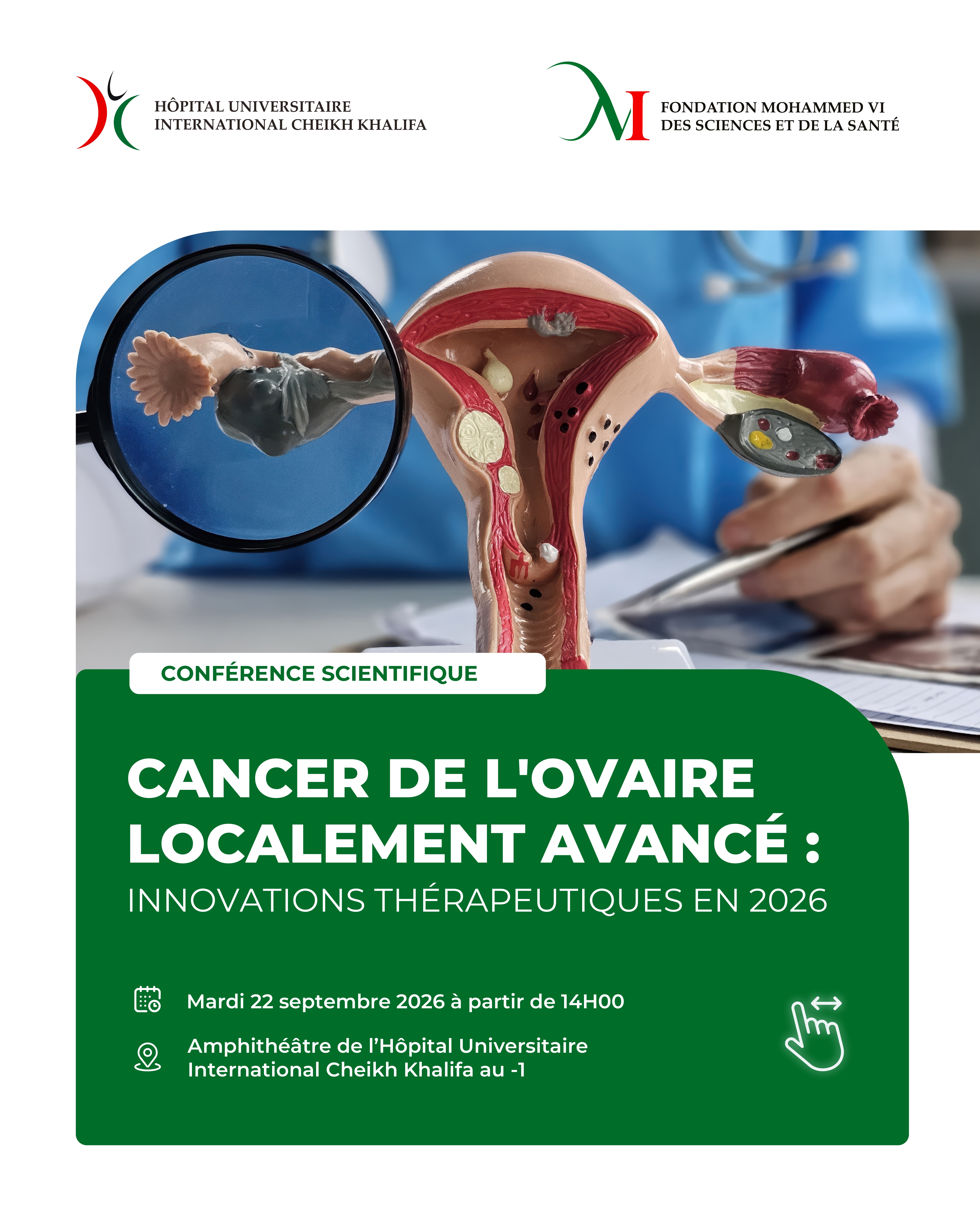 CONFÉRENCE SCIENTIFIQUE - CANCER DE L'OVAIRE LOCALEMENT AVANCÉ : INNOVATIONS THÉRAPEUTIQUES EN 2026