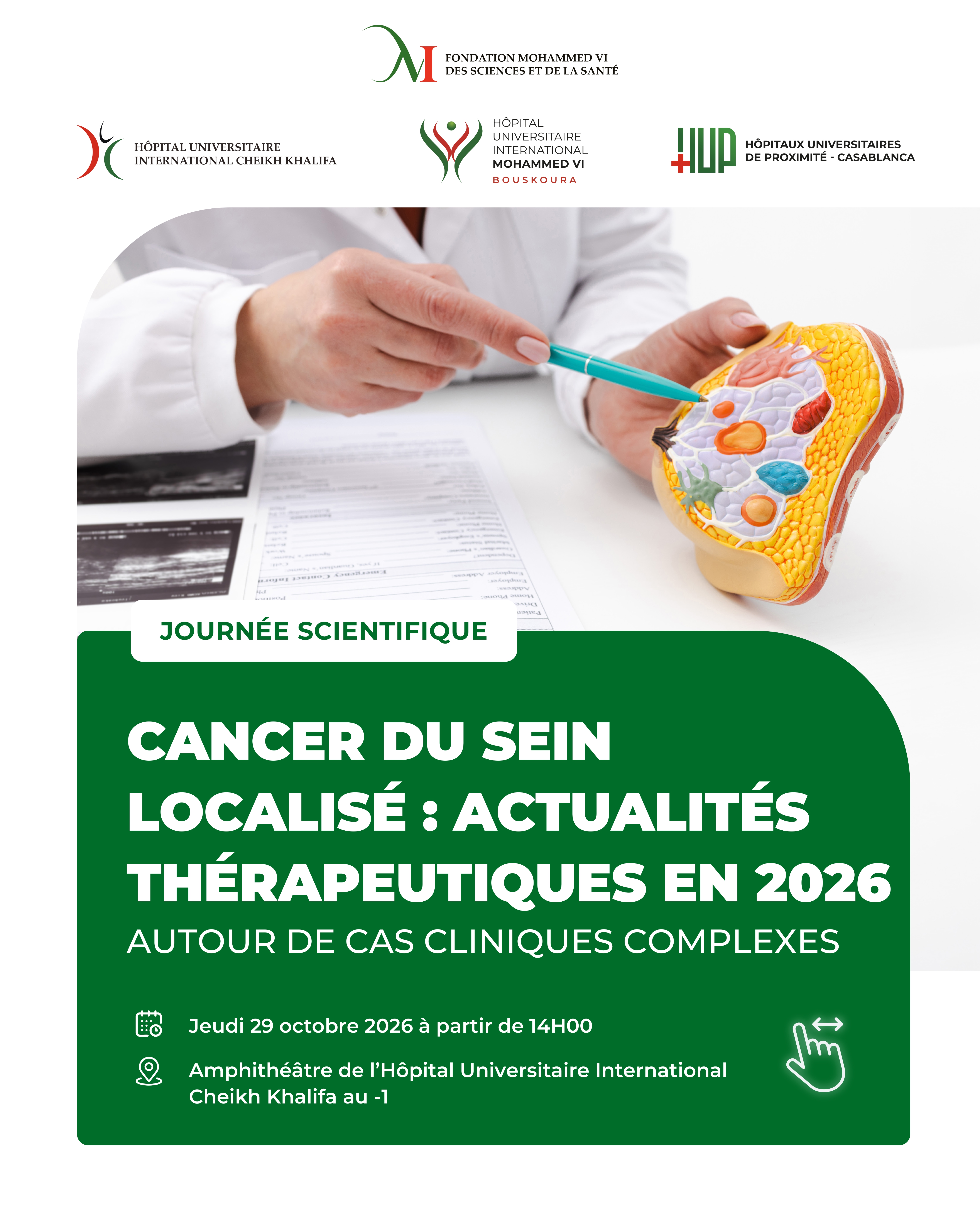 JOURNÉE SCIENTIFIQUE - CANCER DU SEIN LOCALISÉ : ACTUALITÉS THÉRAPEUTIQUES EN 2026