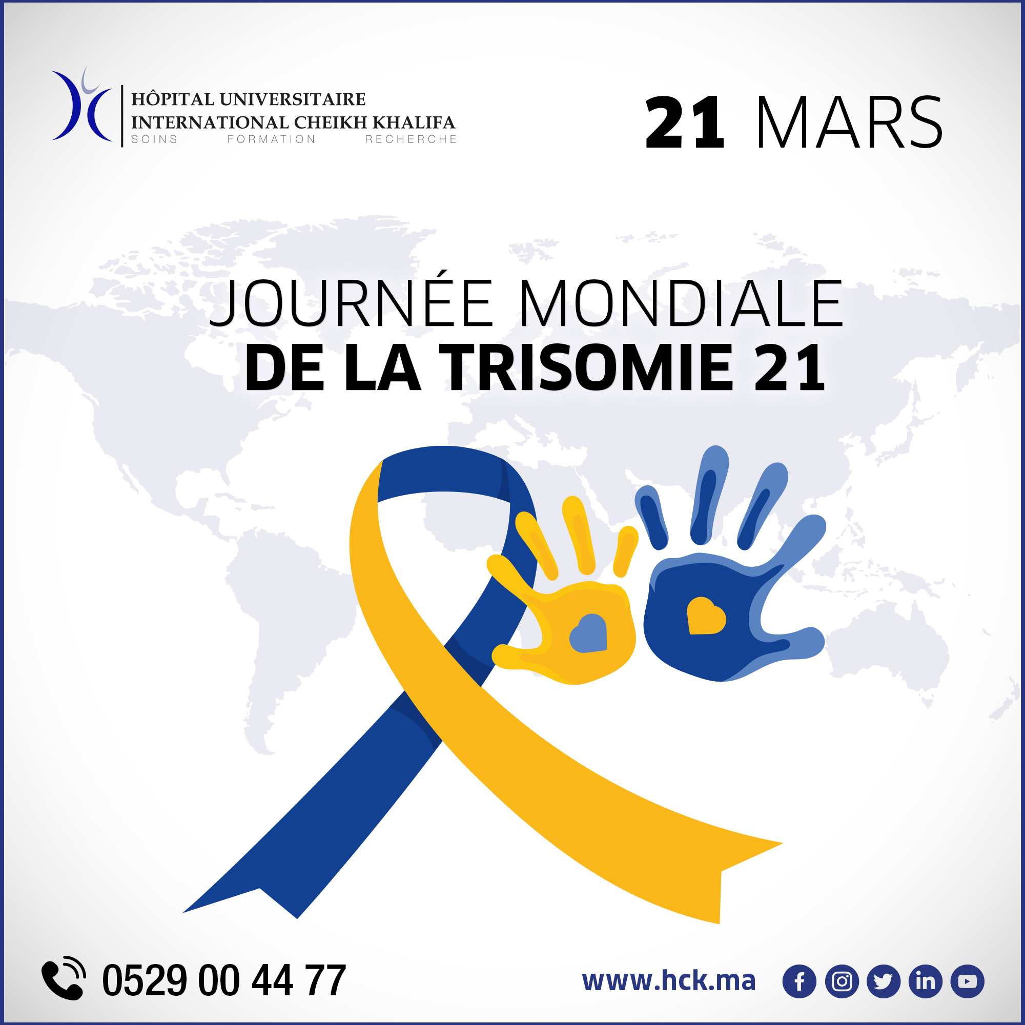 21 MARS : JOURNÉE MONDIALE DE LA TRISOMIES 21 21 MARS : JOURNÉE MONDIALE DE LA TRISOMIES 21