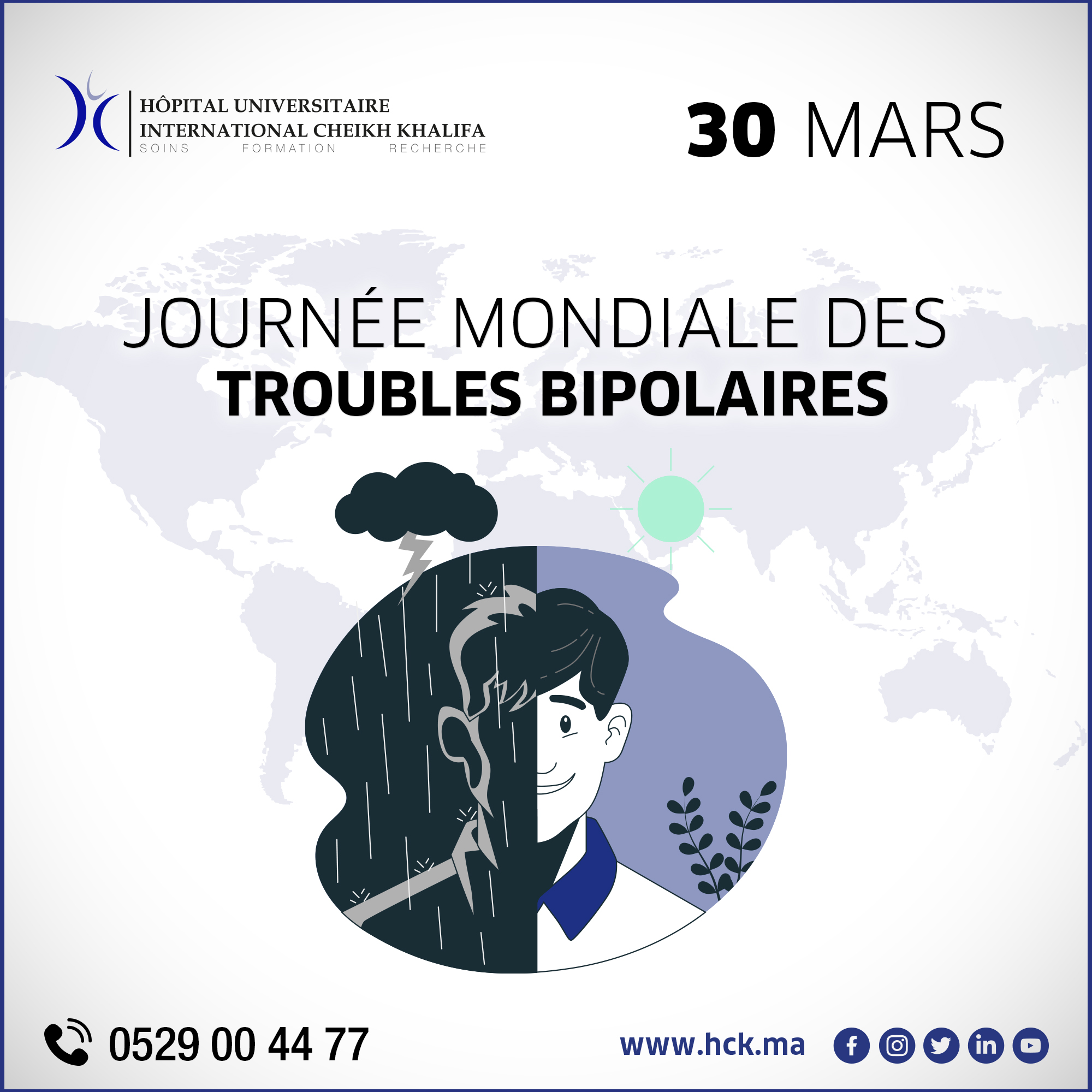 30 MARS : JOURNÉE MONDIALE DES TROUBLES BIPOLAIRES
