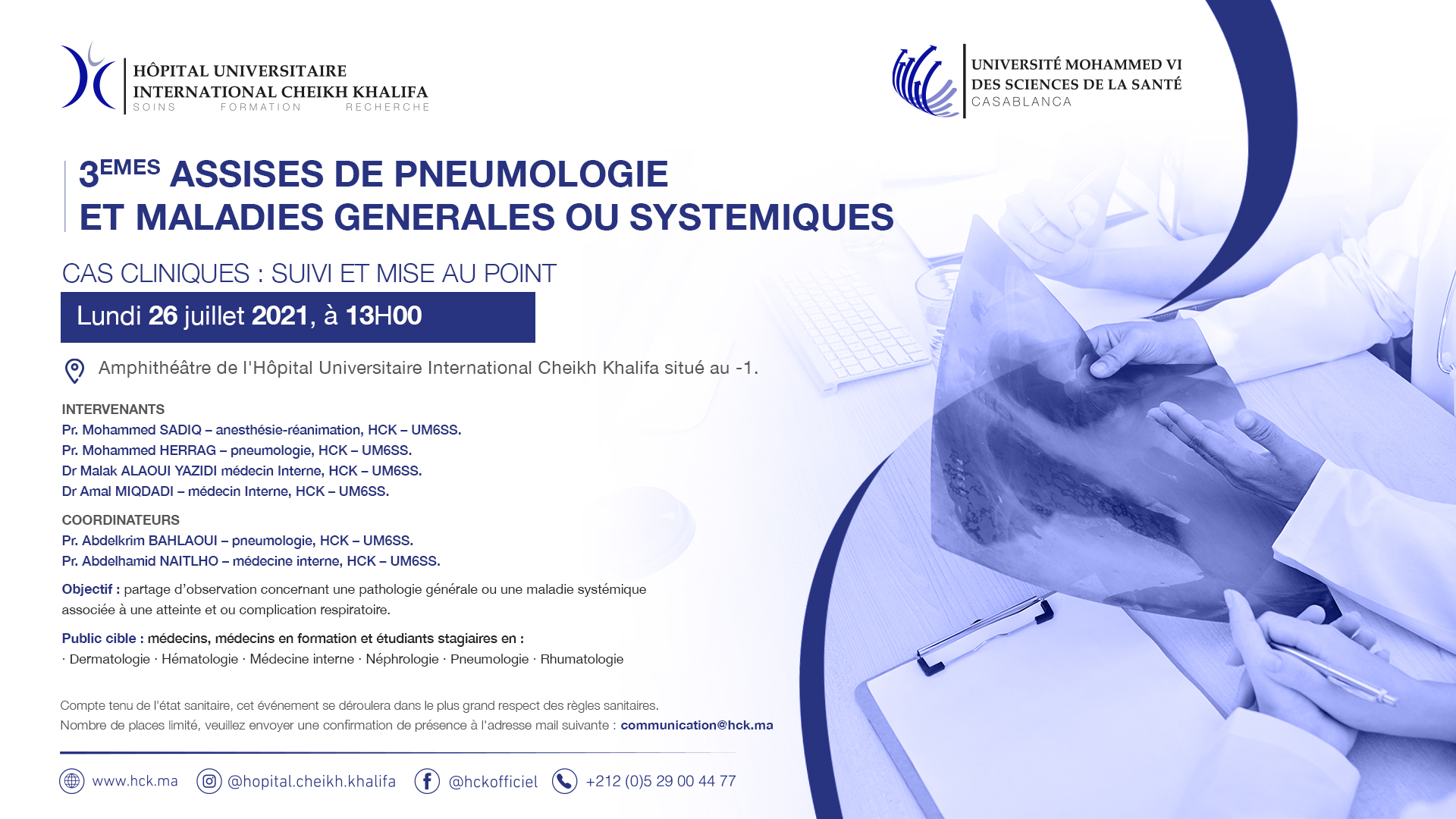 3EMES ASSISES DE PNEUMOLOGIE ET MALADIES GENERALES OU SYSTEMIQUES