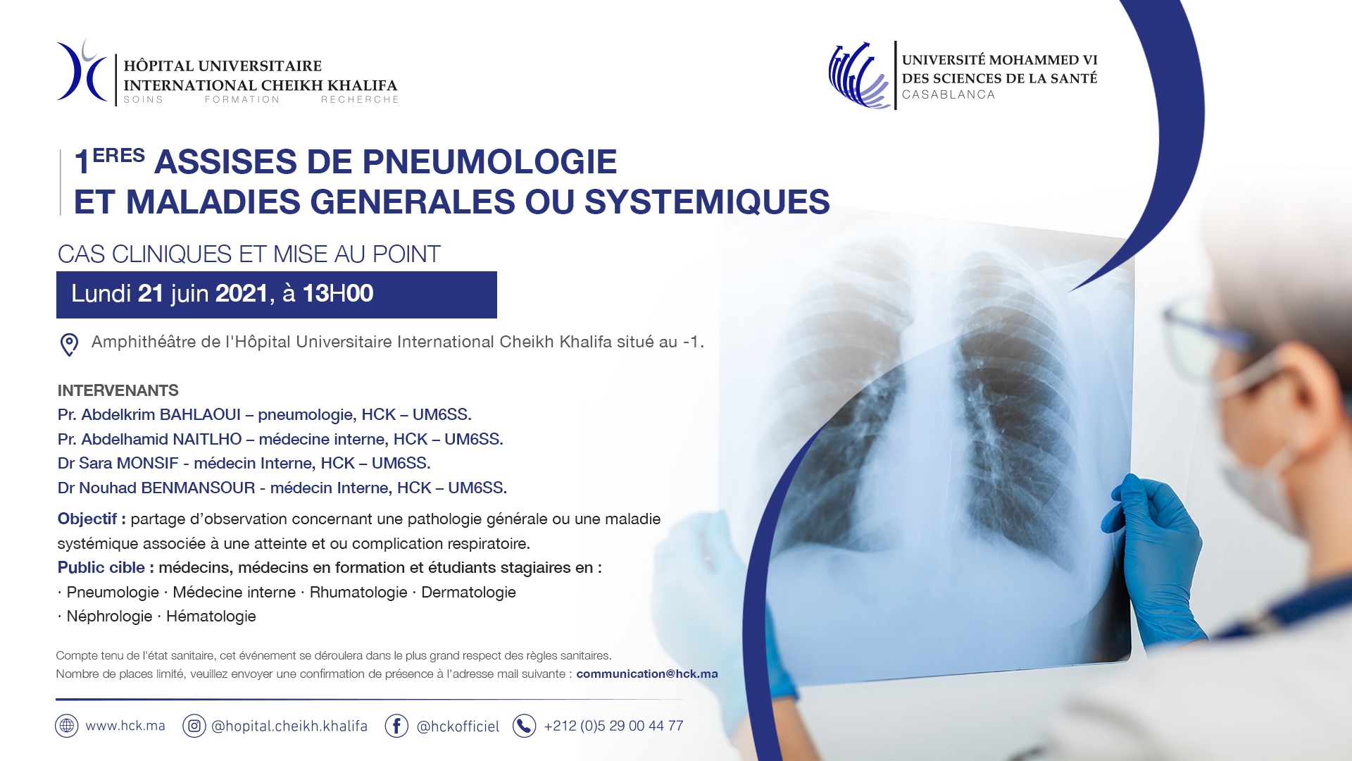 1ERES ASSISES DE PNEUMOLOGIE ET MALADIES GENERALES OU SYSTEMIQUES