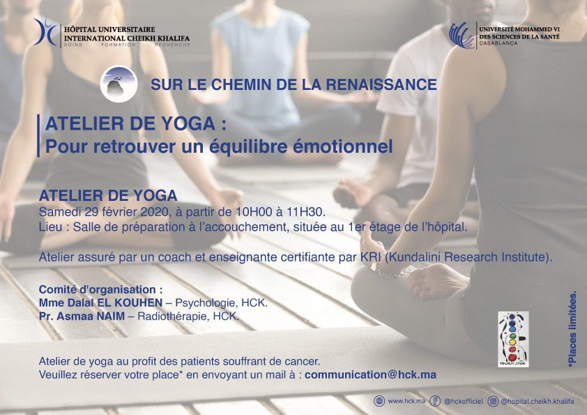 ATELIER YOGA : POUR RETROUVER UN EQUILIBRE EMOTIONNEL ATELIER YOGA : POUR RETROUVER UN EQUILIBRE EMOTIONNEL