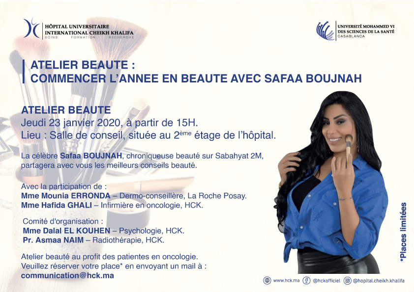 ATELIER BEAUTE : COMMENCER L’ANNEE EN BEAUTE AVEC SAFAA BOUJNAH