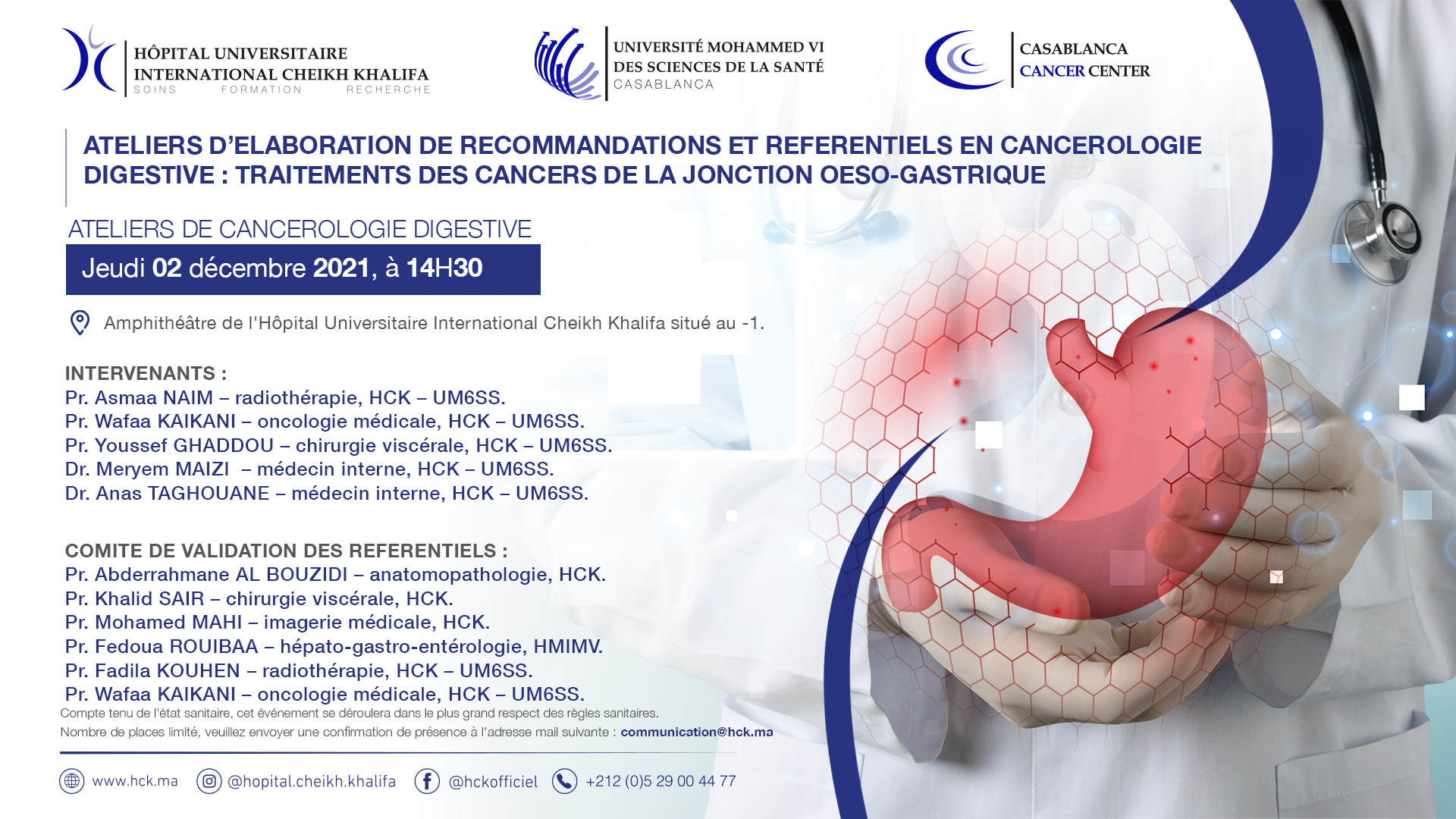 ATELIERS D’ELABORATION DE RECOMMANDATIONS ET REFERENTIELS EN CANCEROLOGIE DIGESTIVE : TRAITEMENTS DES CANCERS DE LA JONCTION OESO-GASTRIQUE