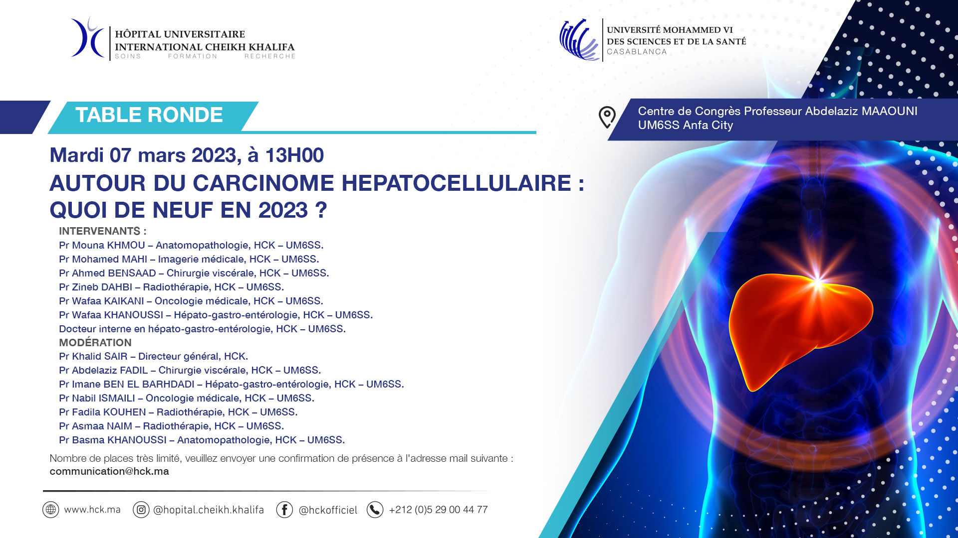 TABLE RONDE : AUTOUR DU CARCINOME HÉPATOCELLULAIRE : QUOI DE NEUF EN 2023 ?