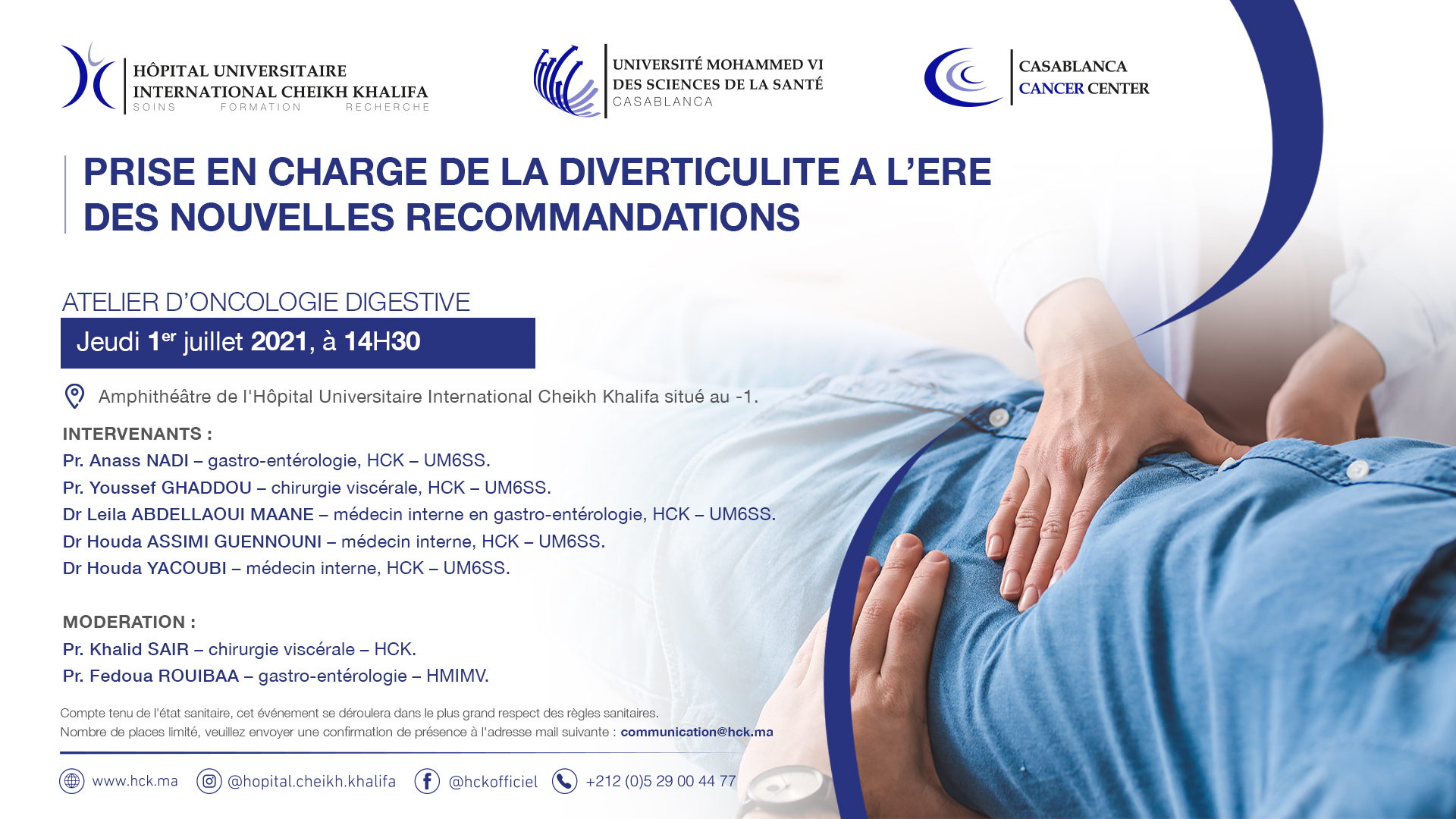 ATELIER D’ONCOLOGIE DIGESTIVE : PRISE EN CHARGE DE LA DIVERTICULITE A L’ERE DES NOUVELLES RECOMMANDATIONS