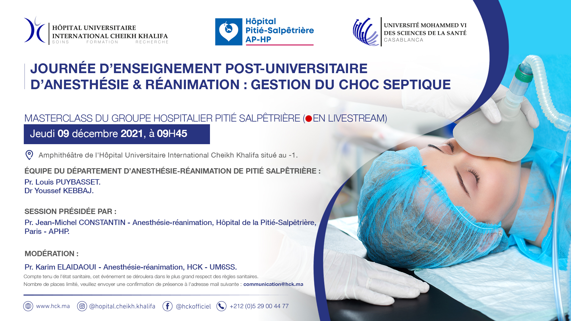 JOURNÉE D'ENSEIGNEMENT POST-UNIVERSITAIRE D'ANESTHÉSIE & RÉANIMATION : GESTION DU CHOC SEPTIQUE JOURNÉE D'ENSEIGNEMENT POST-UNIVERSITAIRE D'ANESTHÉSIE & RÉANIMATION : GESTION DU CHOC SEPTIQUE