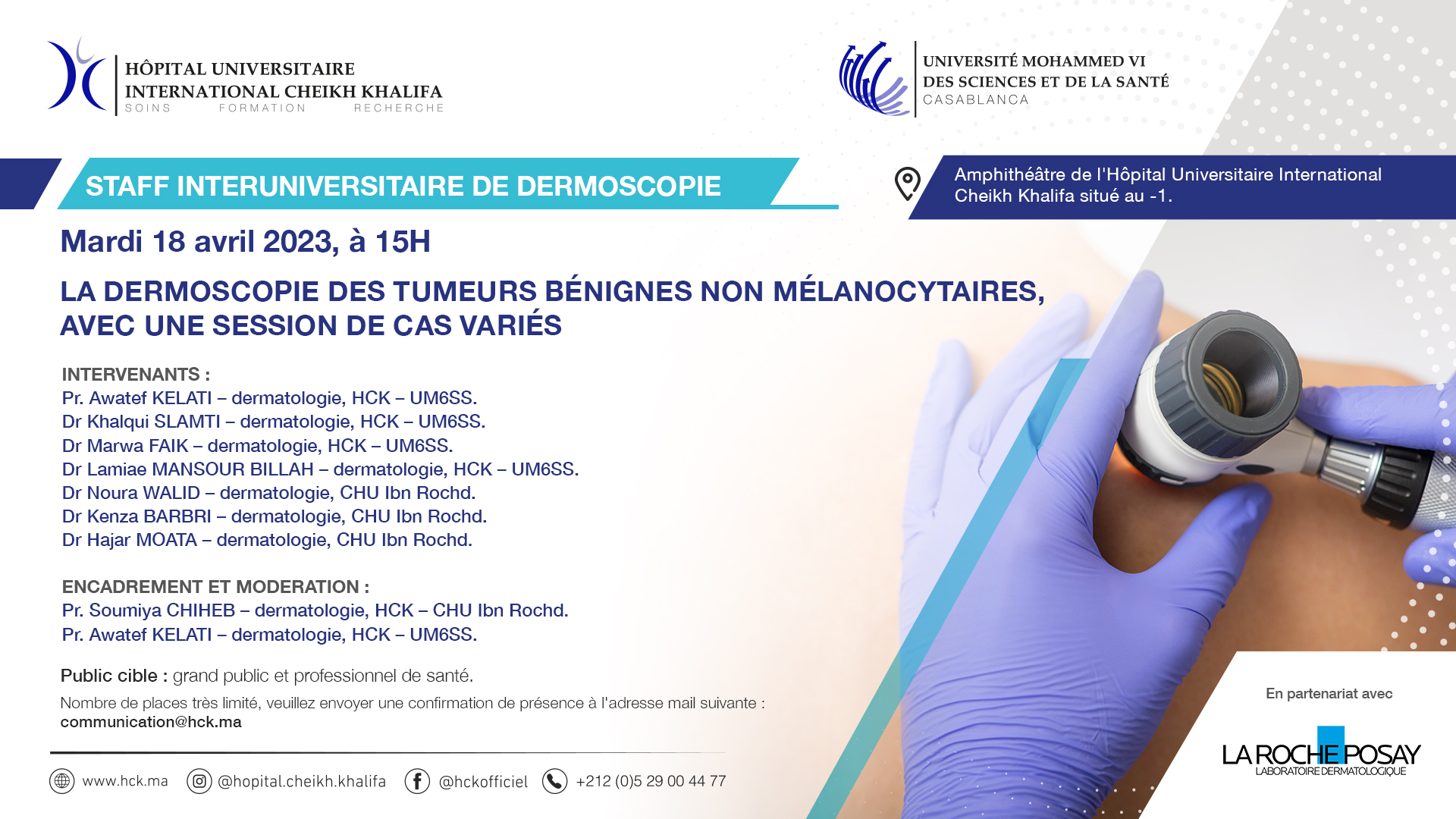 STAFF INTER-UNIVERSITAIRE DE DERMOSCOPIE : LA DERMOSCOPIE DES TUMEURS BÉNIGNES NON MÉLANOCYTAIRES ET SESSION DE CAS VARIÉS