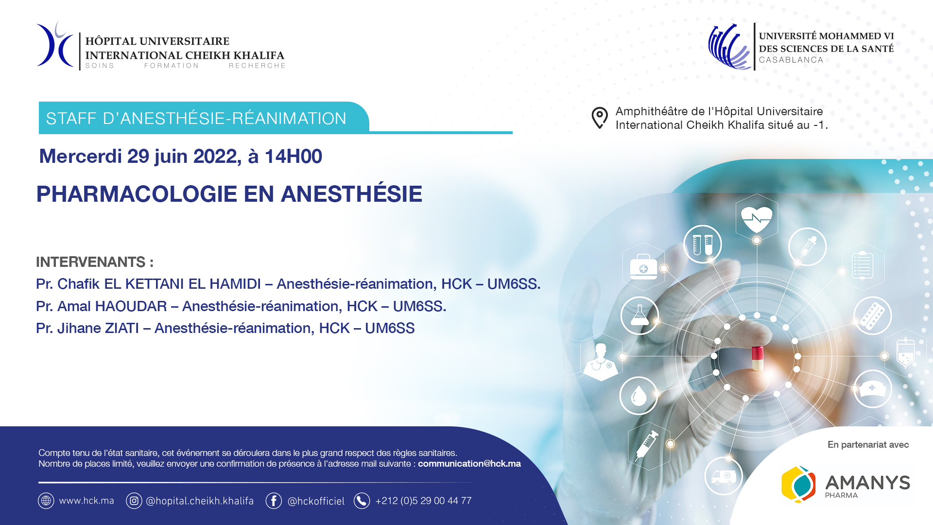 STAFF D'ANESTHÉSIE-RÉANIMATION : PHARMACOLOGIE EN ANESTHÉSIE 