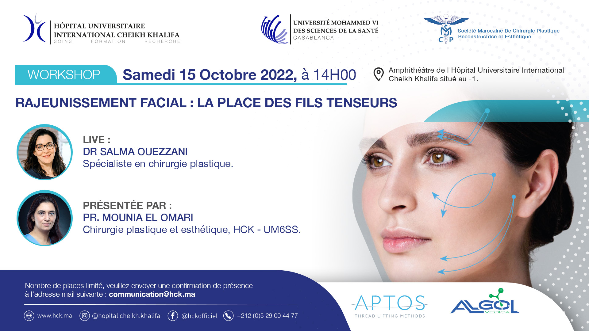 WORKSHOP : RAJEUNISSEMENT FACIAL, LA PLACE DES FILS TENSEURS