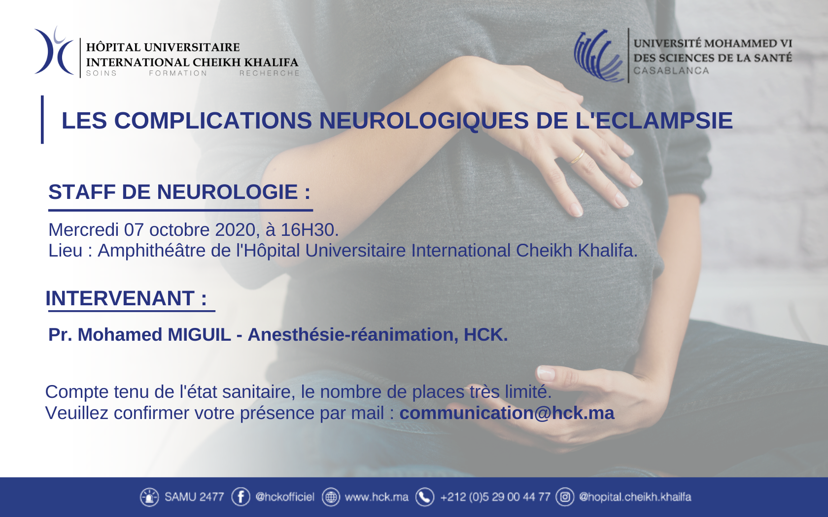 STAFF DE NEUROLOGIE : LES COMPLICATIONS NEUROLOGIQUES DE L'ECLAMPSIE