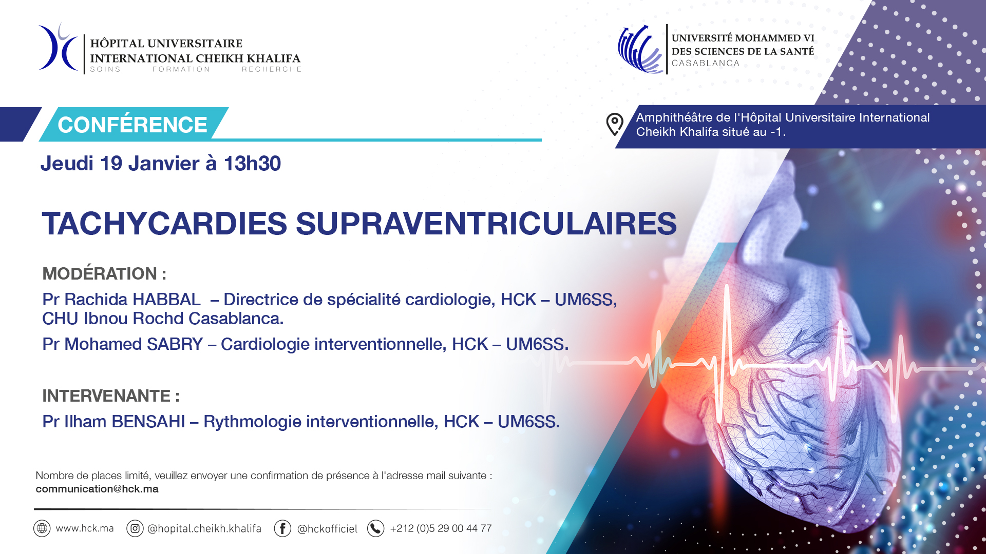 CONFÉRENCE : TACHYCARDIES SUPRAVENTRICULAIRES 