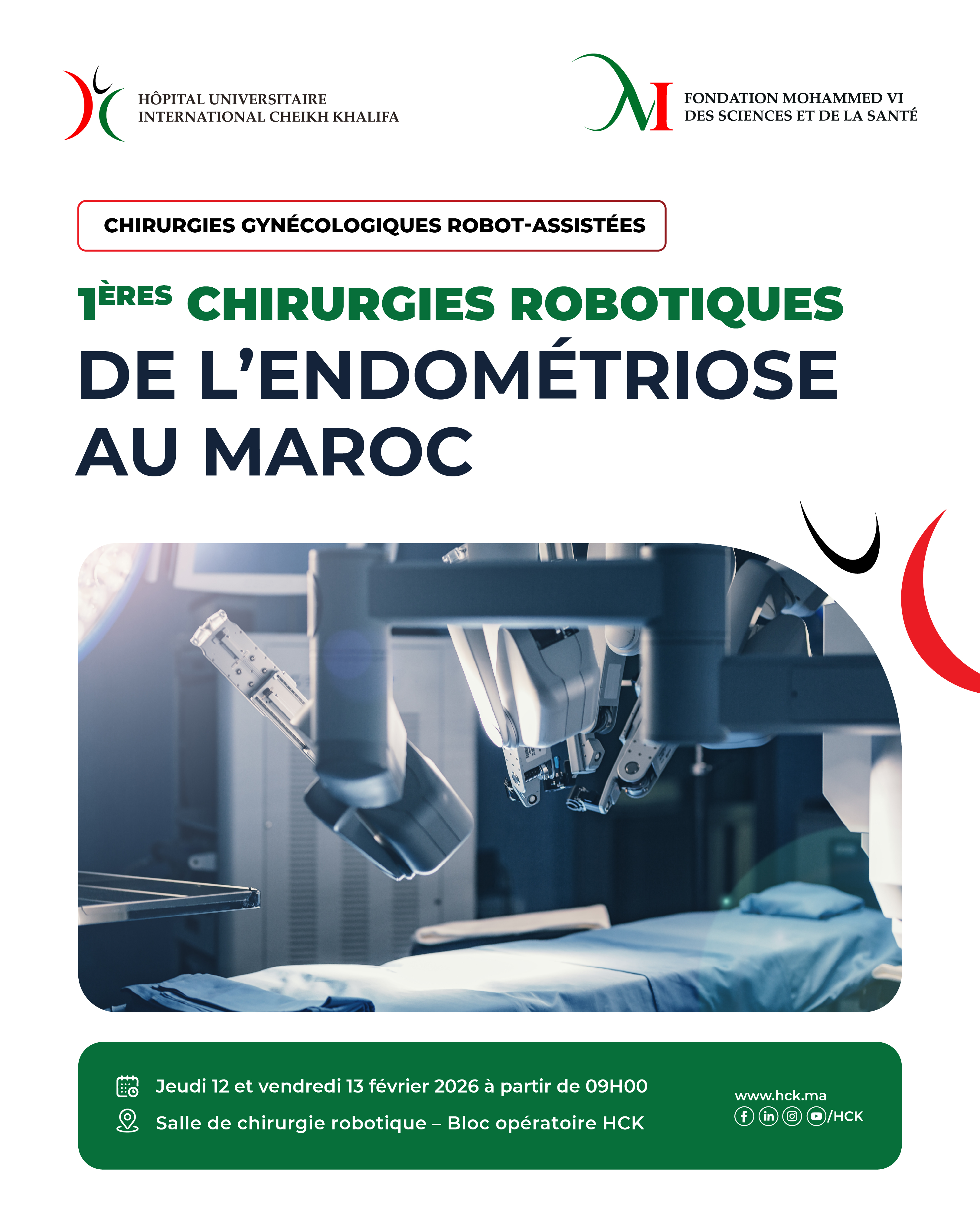 1ÈRES CHIRURGIES ROBOTIQUES DE L'ENDOMÉTRIOSE AU MAROC