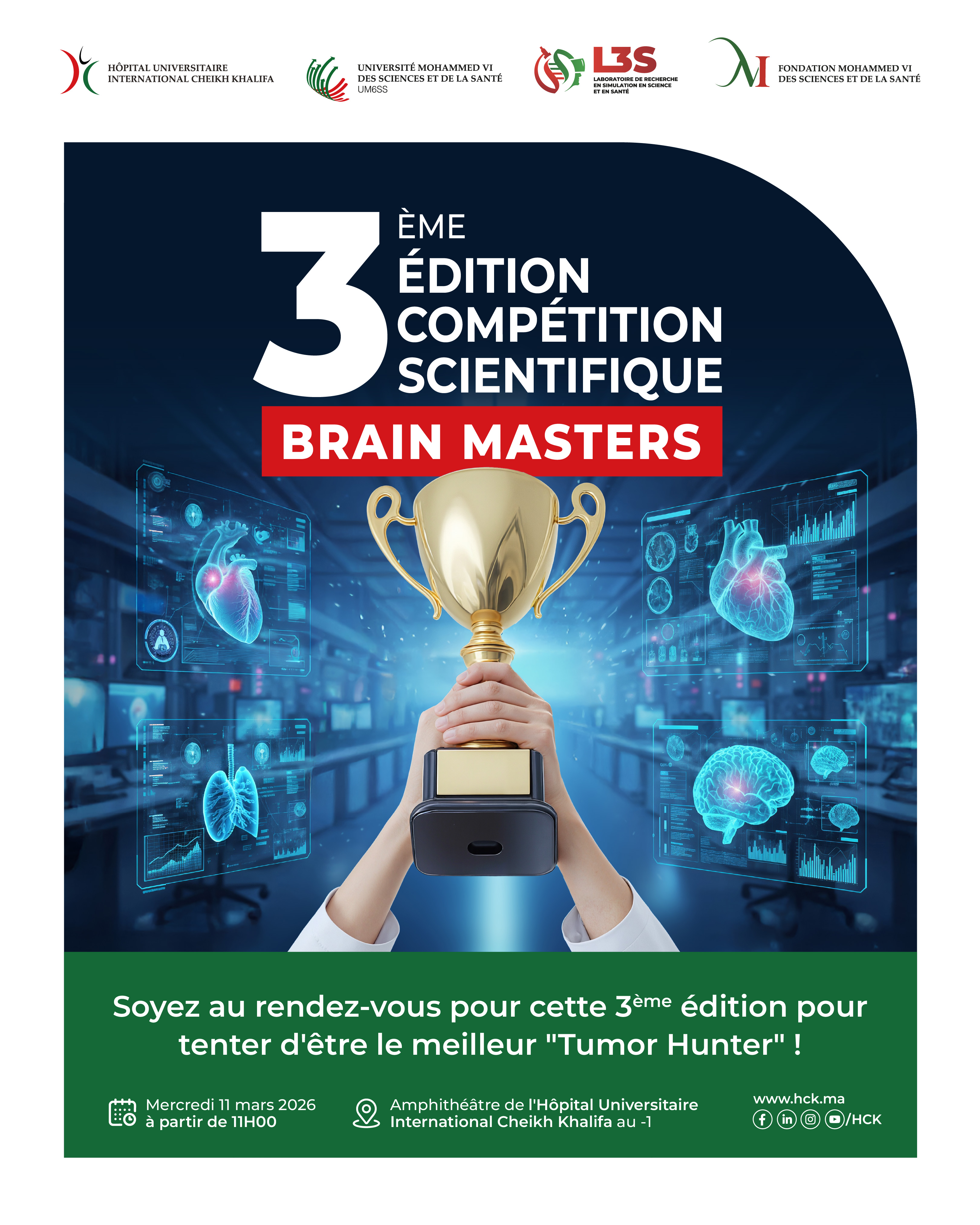 3ÈME ÉDITION - COMPÉTITION SCIENTIFIQUE BRAIN MASTERS : TUMOR HUNTERS
