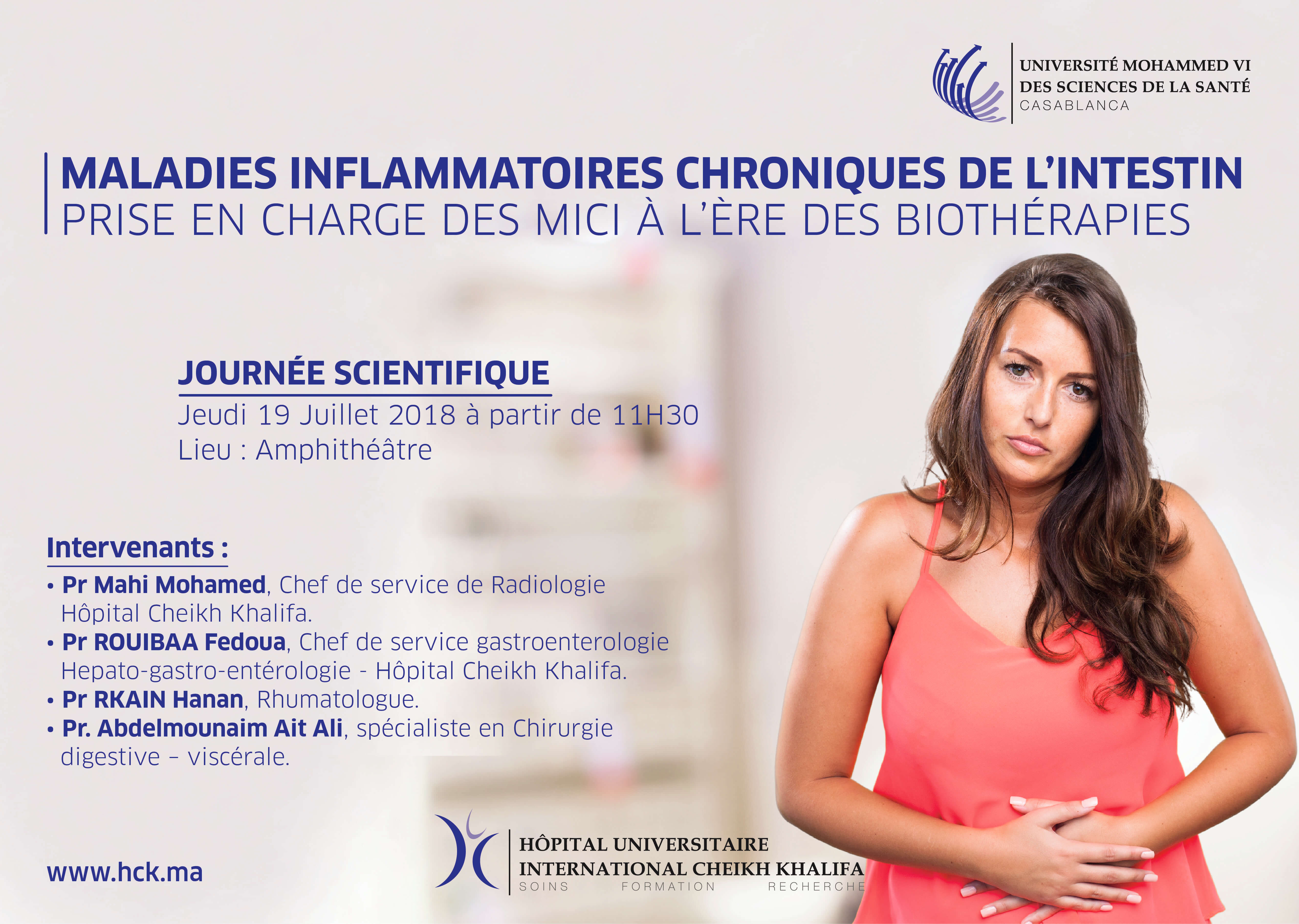 JOURNÉE SCIENTIFIQUE SUR LES MALADIES INFLAMMATOIRES CHRONIQUES DE L'INTESTIN