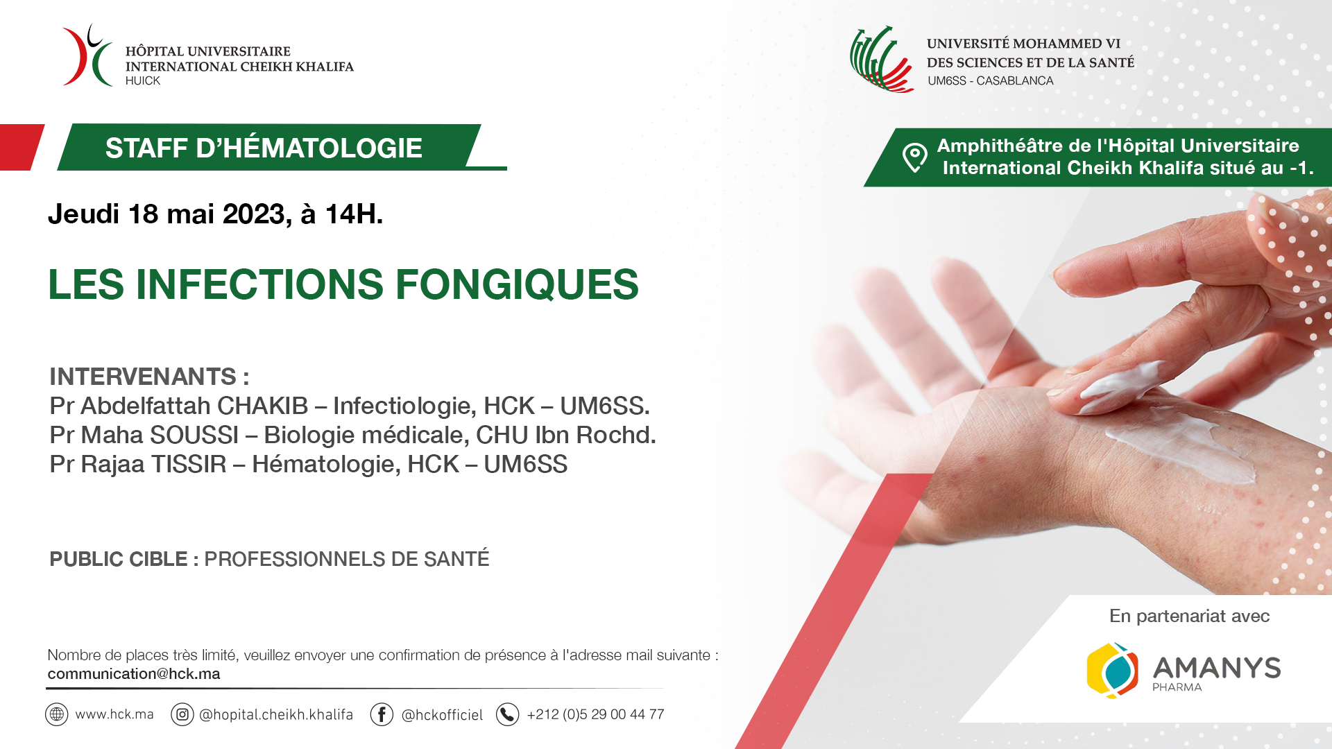 STAFF D’HÉMATOLOGIE : LES INFECTIONS FONGIQUES