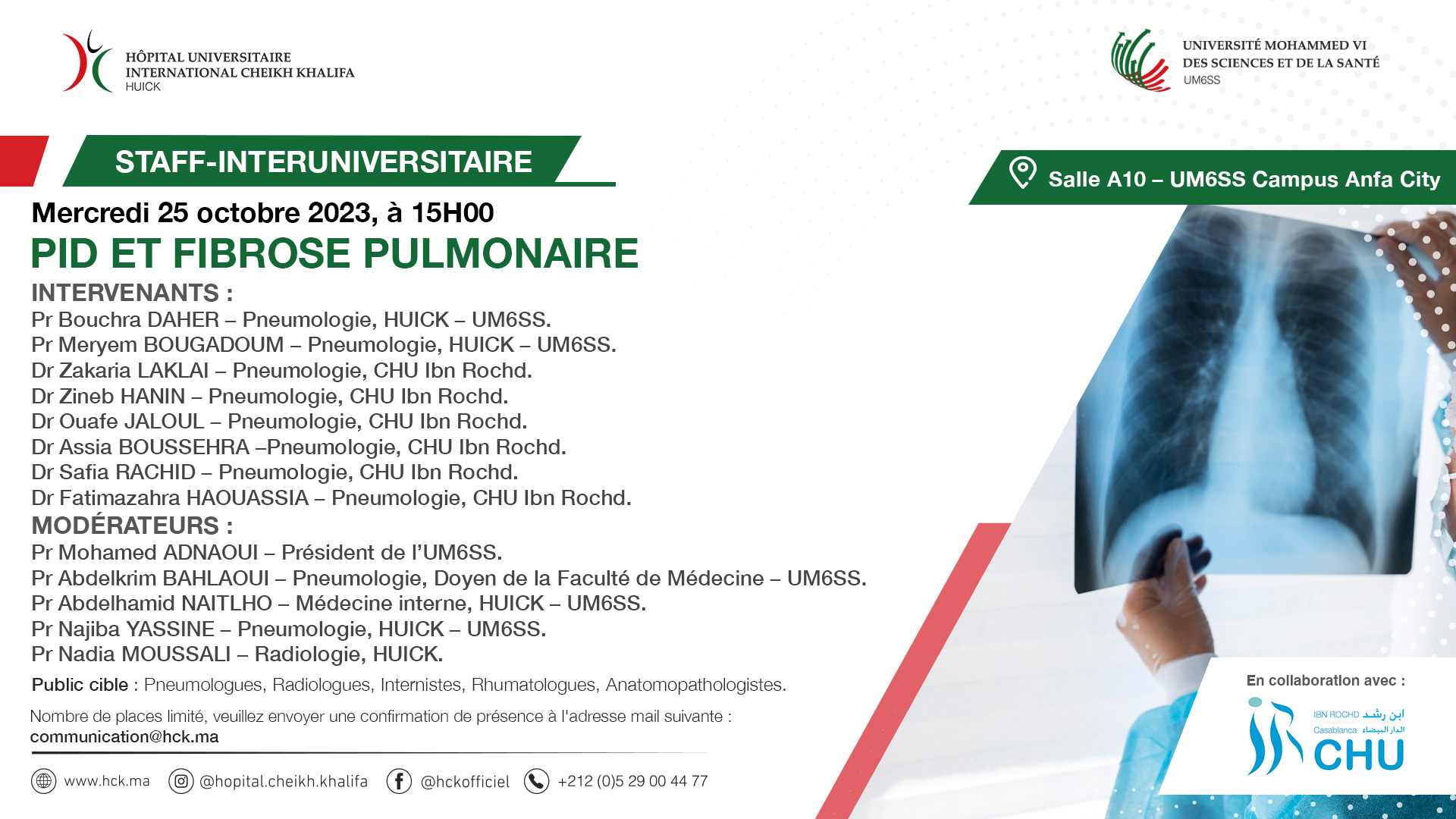 STAFF-INTERUNIVERSITAIRE : PID ET FIBROSE PULMONAIRE