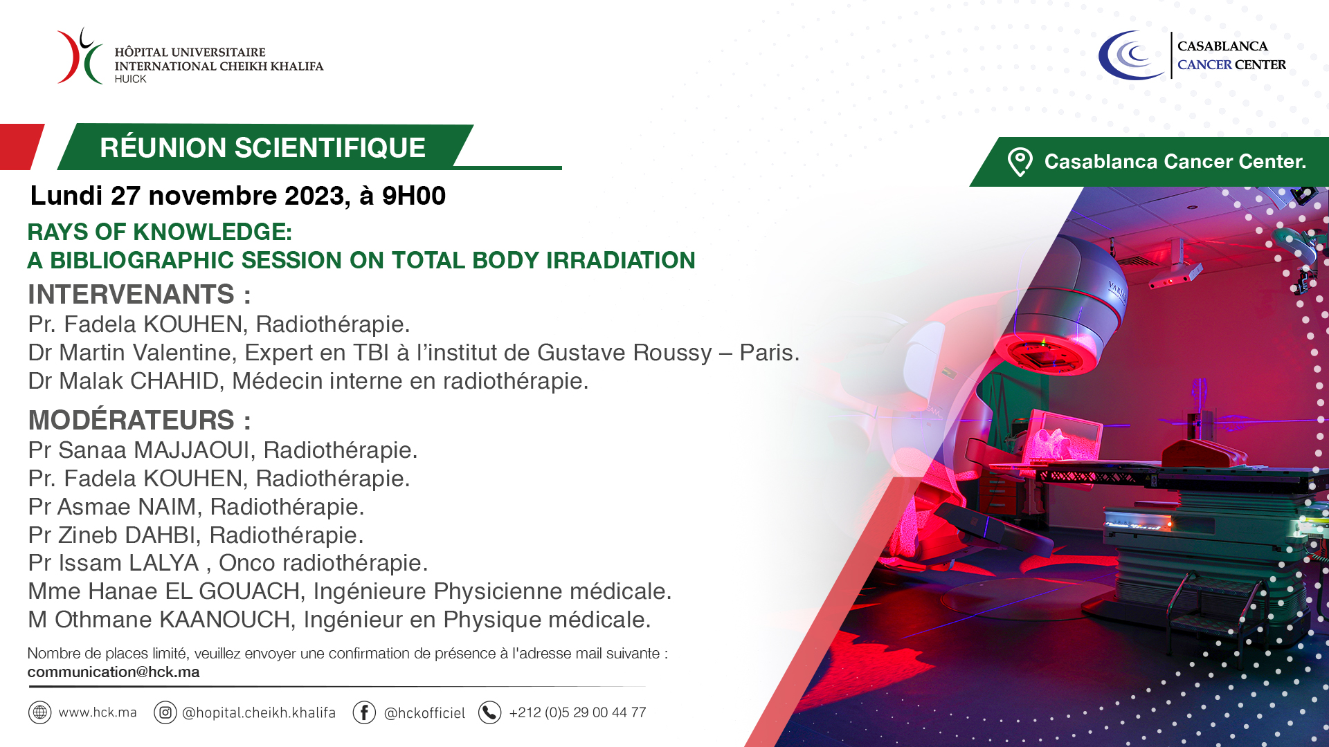 RÉUNION SCIENTIFIQUE - RAYS OF KNOWLEDGE: A BIBLIOGRAPHIC SESSION ON TOTAL BODY IRRADIATION