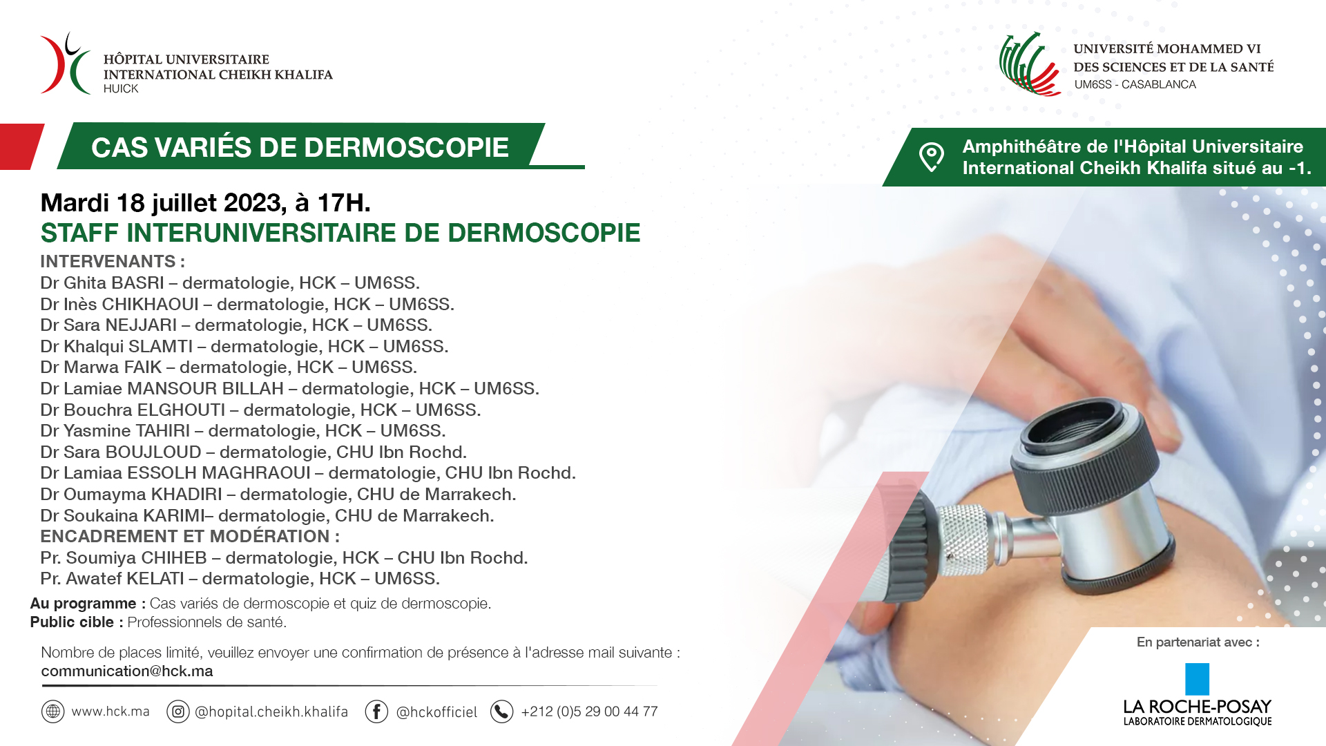 STAFF INTER-UNIVERSITAIRE DE DERMOSCOPIE : CAS VARIÉS DE DERMOSCOPIE