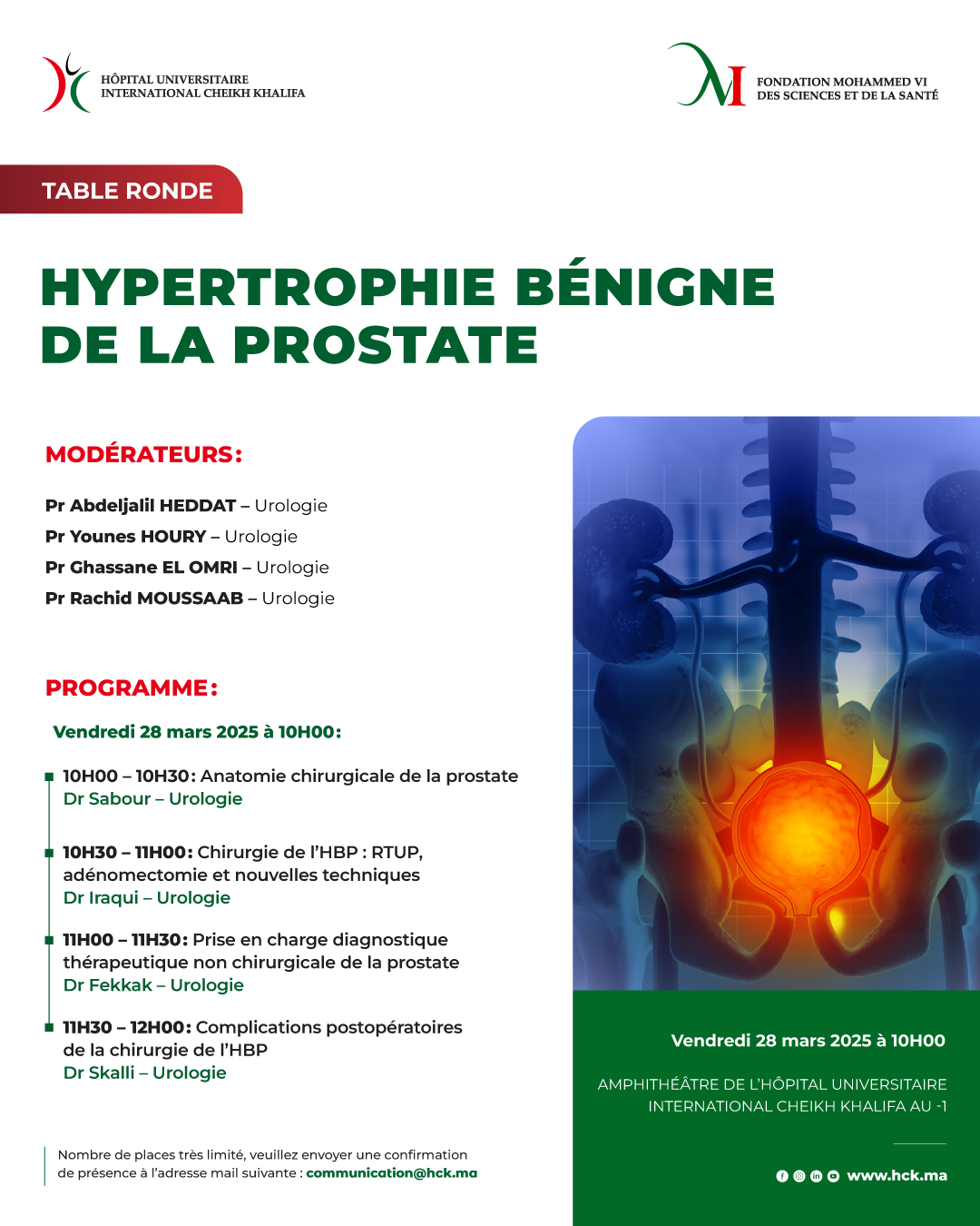 TABLE RONDE - HYPERTROPHIE BÉNIGNE DE LA PROSTATE