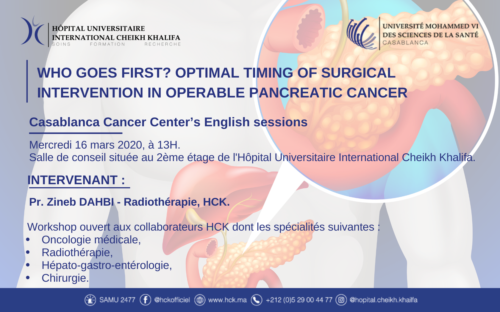 CCC's ENGLISH SESSION : WHO GOES FIRST? OPTIMAL TIMING OF SURGICAL INTERVENTION IN OPERABLE PANCREATIC CANCER CCC's ENGLISH SESSION : WHO GOES FIRST? OPTIMAL TIMING OF SURGICAL INTERVENTION IN OPERABLE PANCREATIC CANCER