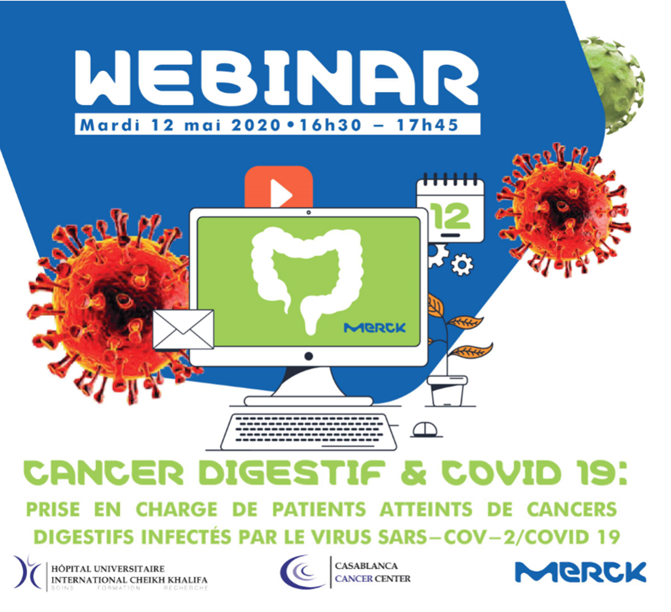 WEBINAR - CANCER DIGESTIF & COVID-19 : PRISE EN CHARGE DE PATIENTS ATTEINTS DE CANCERS DIGESTIFS INFECTÉS PAR LE VIRUS COVID 19