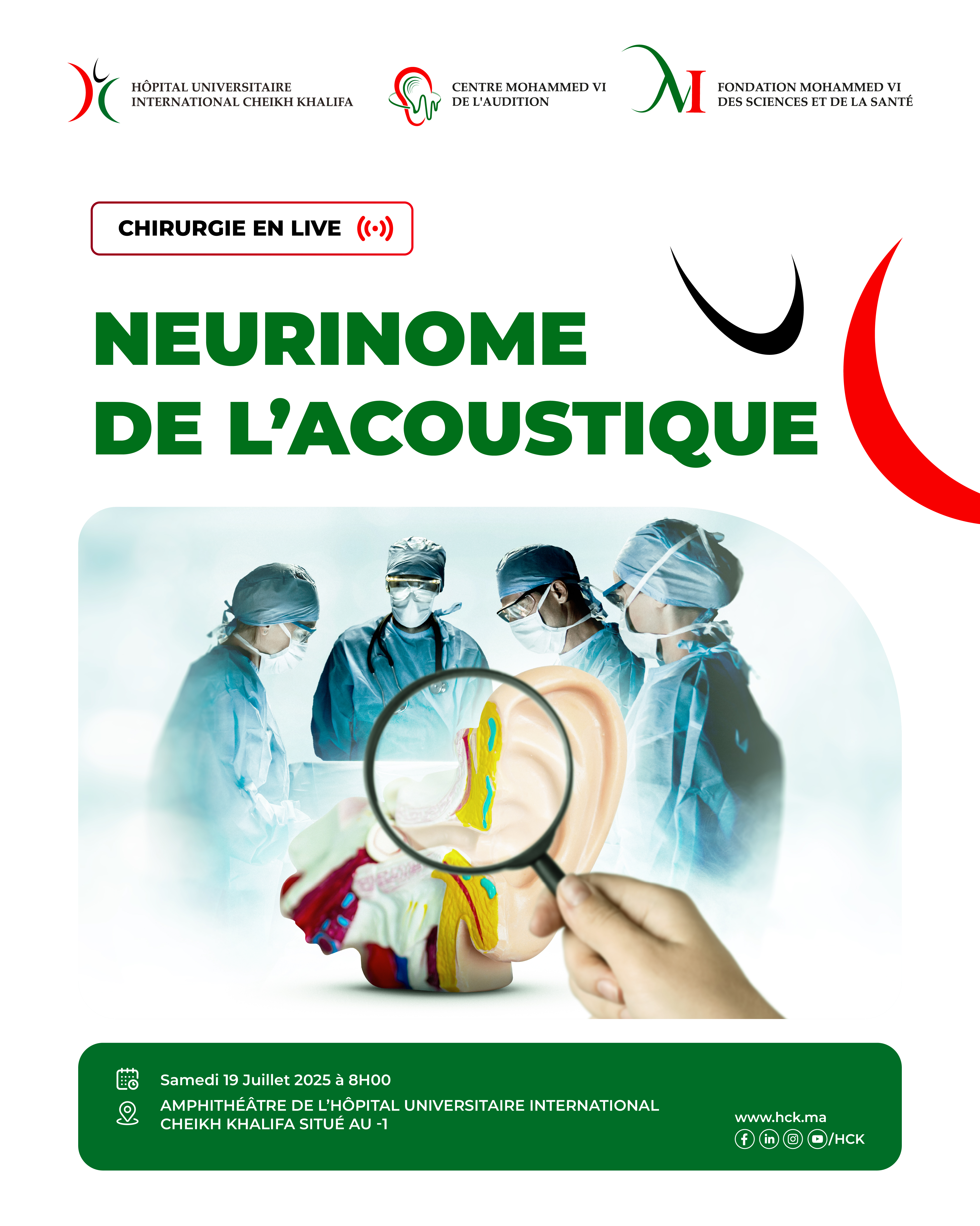 CHIRURGIE EN DIRECT : NEURINOME DE L’ACOUSTIQUE