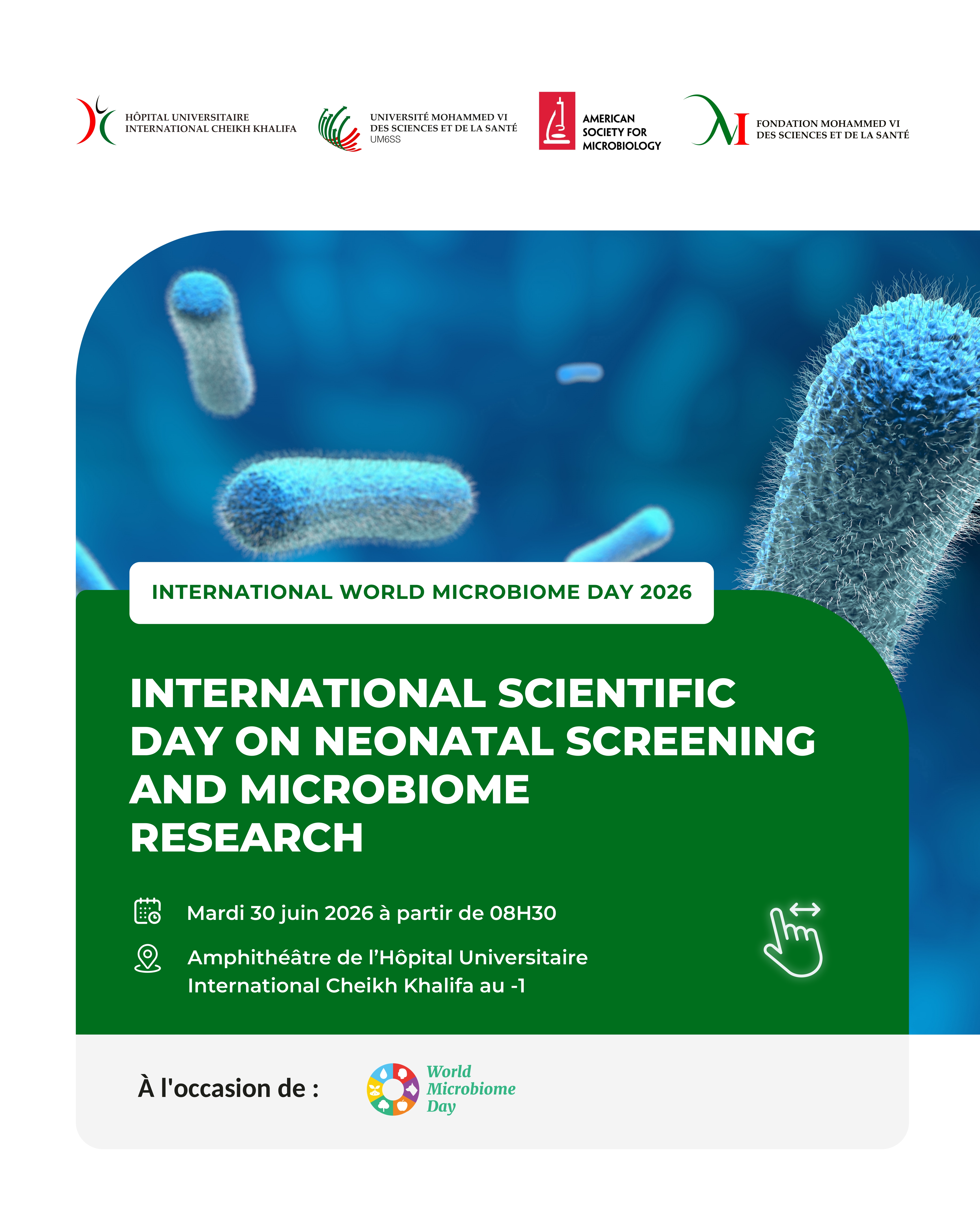 INTERNATIONAL WORLD MICROBIOME DAY 2026 - INTERNATIONAL SCIENTIFIC DAY ON NEONATAL SCREENING AND MICROBIOME RESEARCH