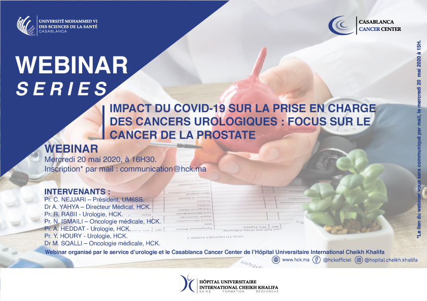 WEBINAR - IMPACT DU COVID-19 SUR LA PRISE EN CHARGE DES CANCERS UROLOGIQUES : FOCUS SUR LE CANCER DE LA PROSTATE