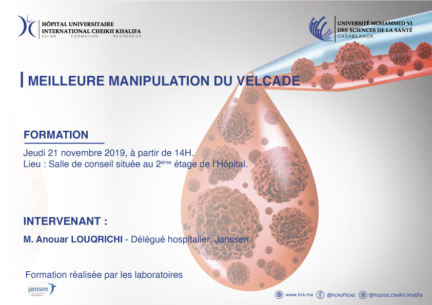 FORMATION : MEILLEURE MANIPULATION DU VELCADE