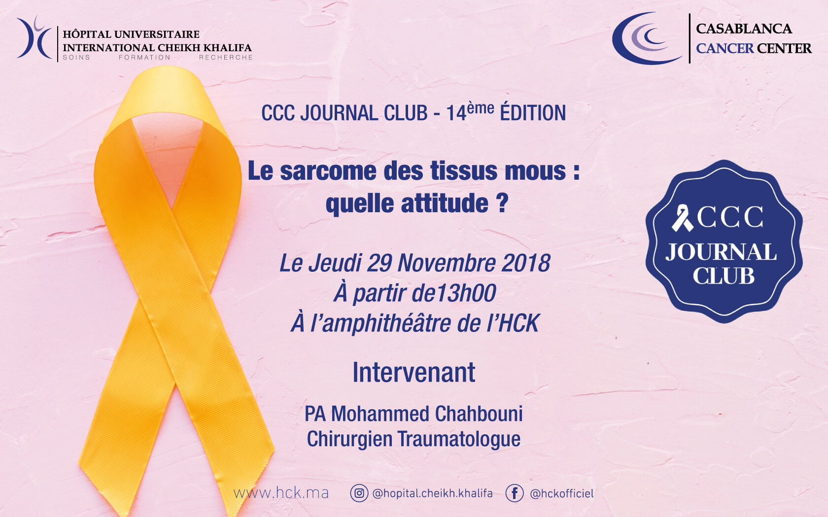 14ÈME ÉDITION DU CCC JOURNAL CLUB