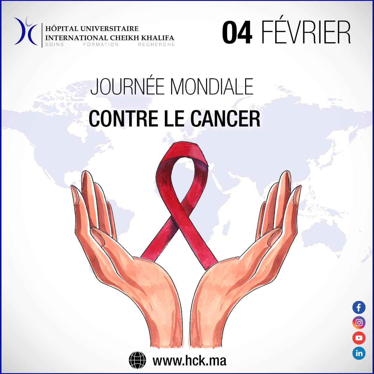 04 FÉVRIER : JOURNÉE MONDIALE CONTRE LE CANCER