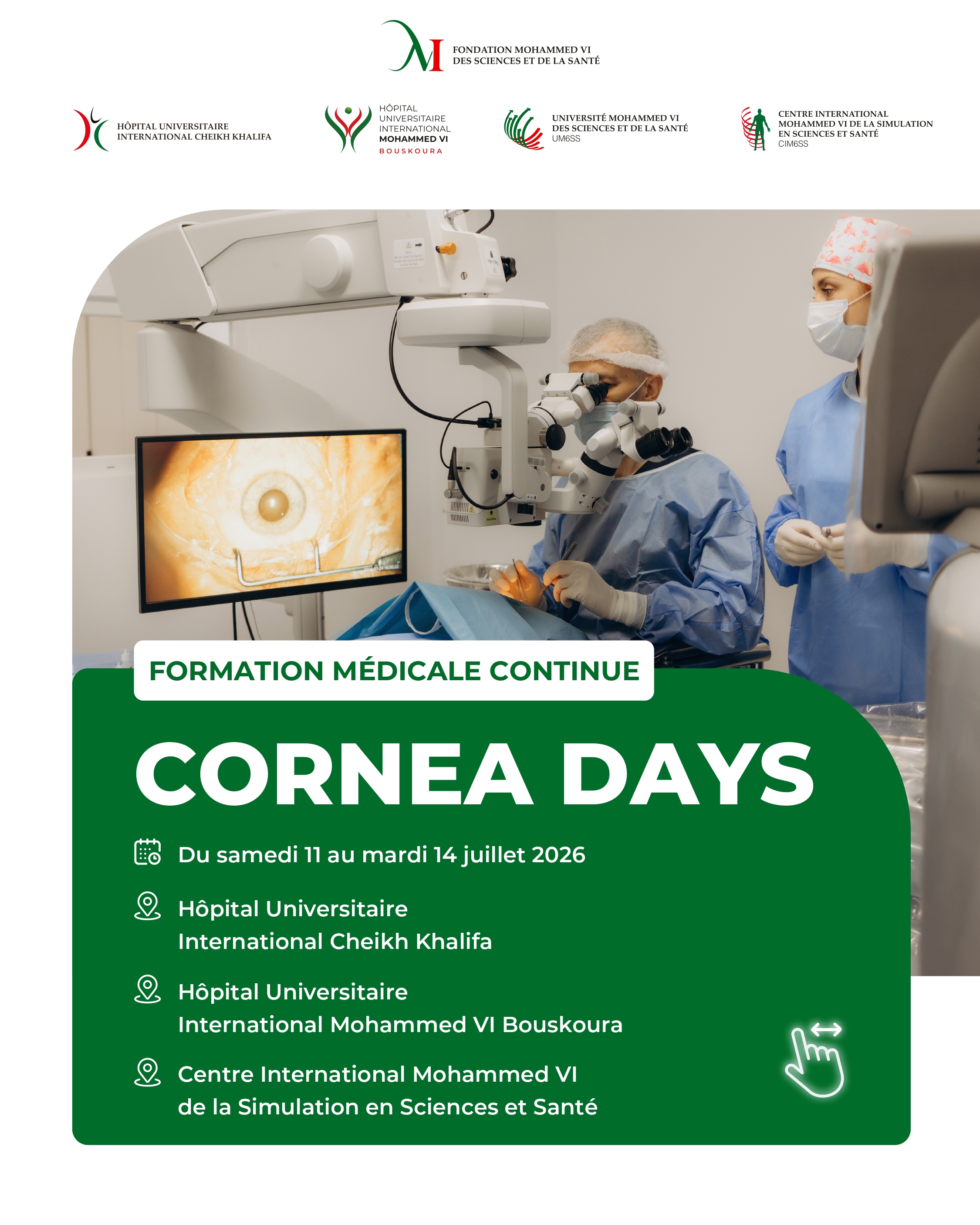 FORMATION MÉDICALE CONTINUE : CORNEA DAYS 