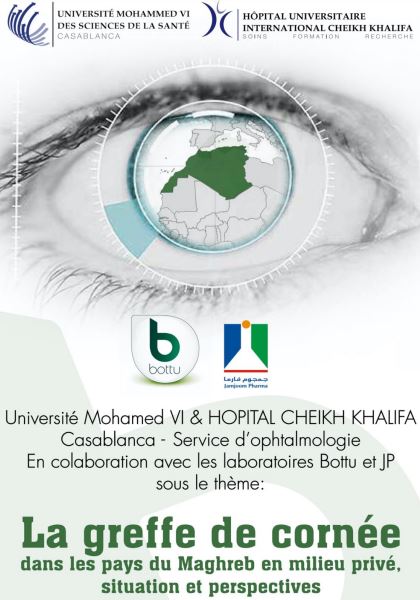 Webinar : la greffe de cornée dans les pays du Maghreb en milieu privé - situation et perspectives