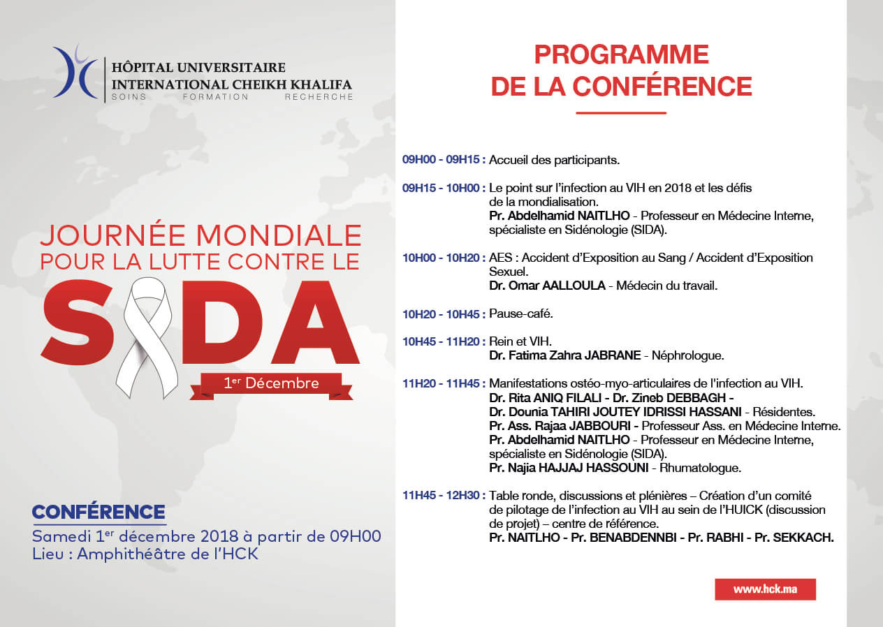 programme-journee mondiale pour la lutte contre le sida