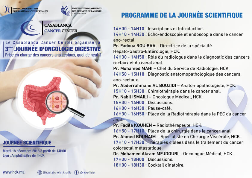 programme de la 3ème journée d'oncologie digestive